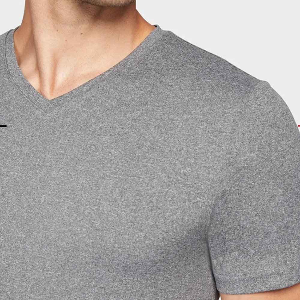 Goodfellow &Co Mens Vneck Grey Shirt Short Sleeve Small NWT - Picture 3 of 6